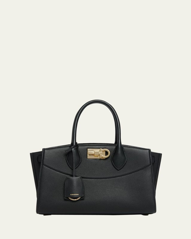 The New Studio Soft Leather Top-Handle Bag